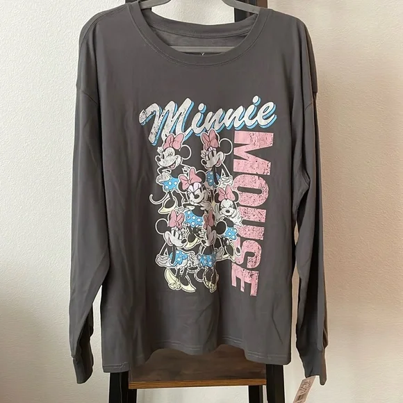 Adult XL Minnie Mouse Long Sleeve T-Shirt - Picture 1 of 4
